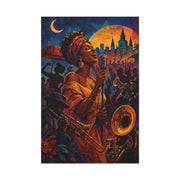 Jazz Festival Vocalist Celebration Wall Art & Canvas Print