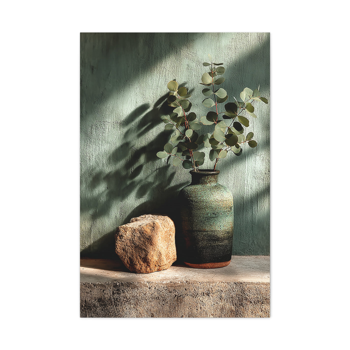 Minimal Eucalyptus Still Life Wall Art & Canvas Print