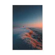 Frosted Coastal Green Minimal Golf Wall Art & Canvas Print