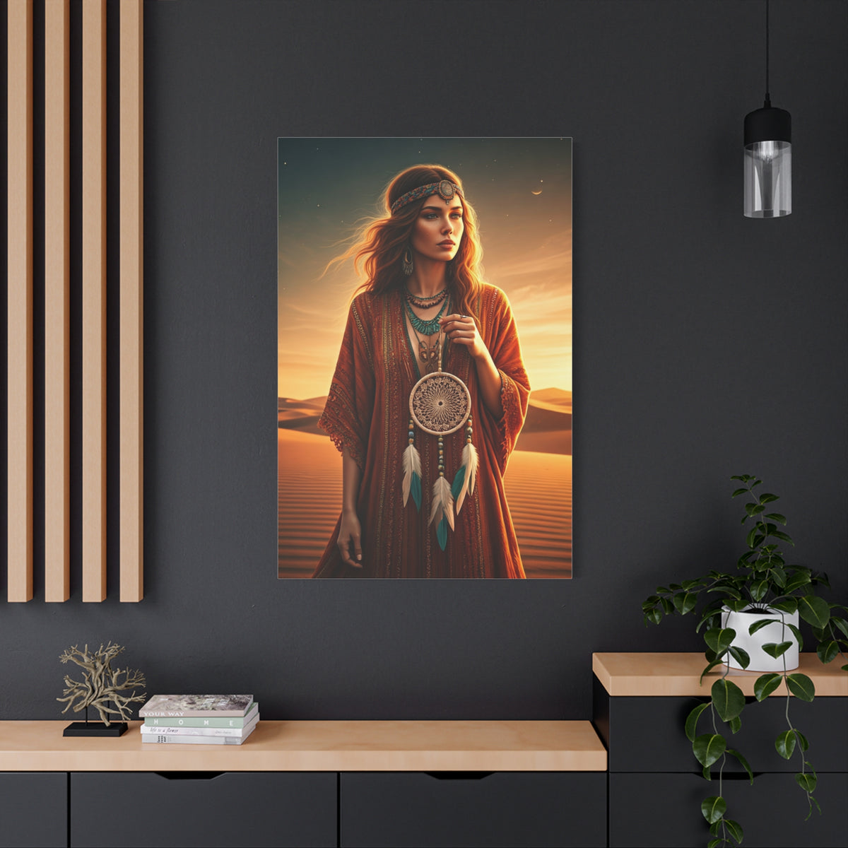 Desert Dreamer with Dreamcatcher Wall Art & Canvas Prints