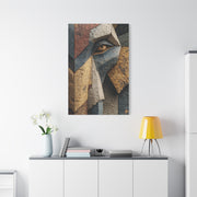Geometric Elephant Faceted Portrait Wall Art & Canvas Print