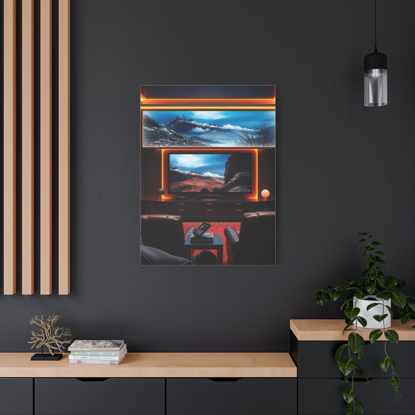 Home Theatre Decor Art Refined Canvas Wall Art & Canvas Print