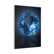 Brilliant Blue Diamond Portrait Wall Art & Canvas Prints