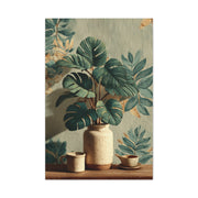 Tropical Green Botanical Still Life Wall Art & Canvas Print