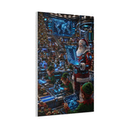 Futuristic Santa Workshop Wall Art & Canvas Print