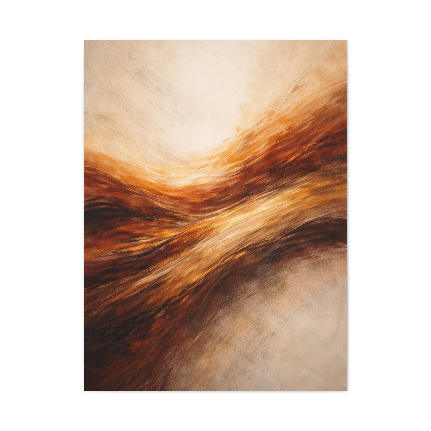 Golden Motion Energy Abstract Wall Art & Canvas Print