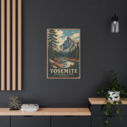 Vintage Yosemite National Park Poster Wall Art & Canvas Print