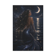 Celestial Moonlight Mermaid Dream Wall Art & Canvas Print