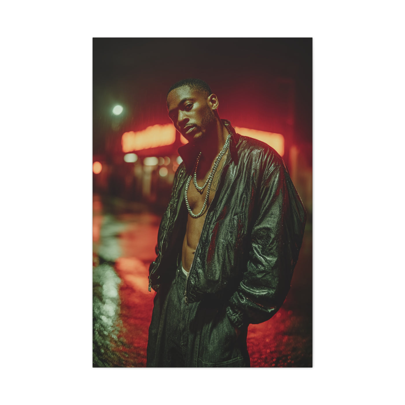 Urban Neon Street Gang Fashion Portrait Wall Art & Canvas Print