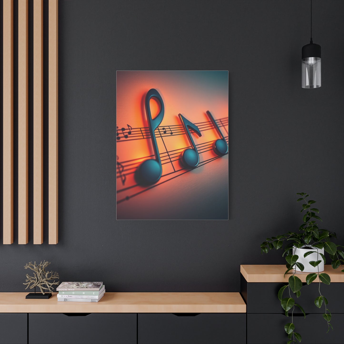 Musical Notes Art Supreme Canvas Wall Art & Canvas Print