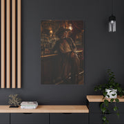 Saloon Cowgirl Cinematic Bar Scene Wall Art & Canvas Print