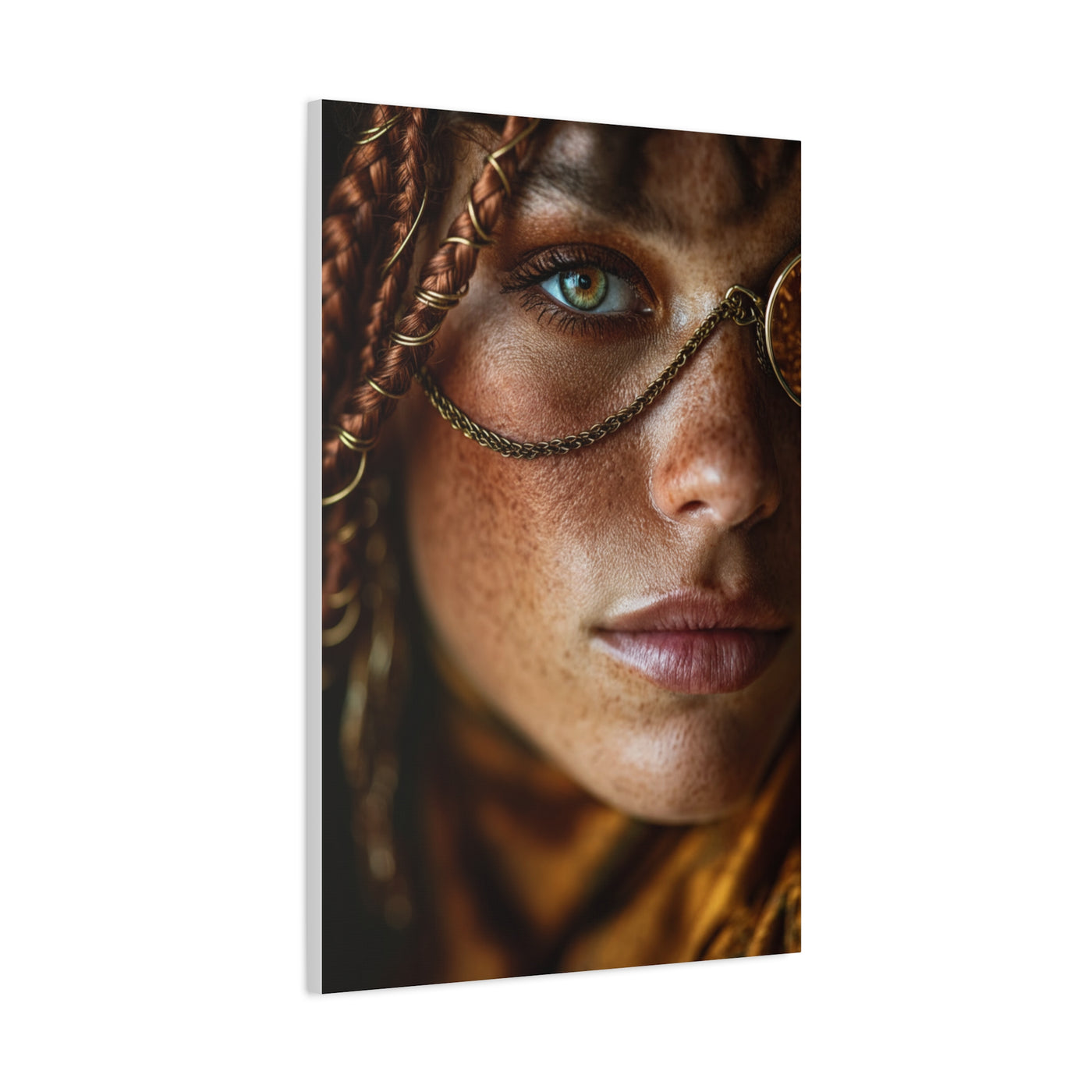Braided Muse Antique Lens Portrait Wall Art & Canvas Print