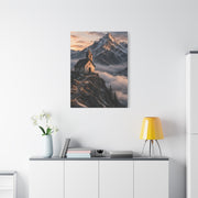 Lone Alpine Chapel Sunrise Wall Art & Canvas Print