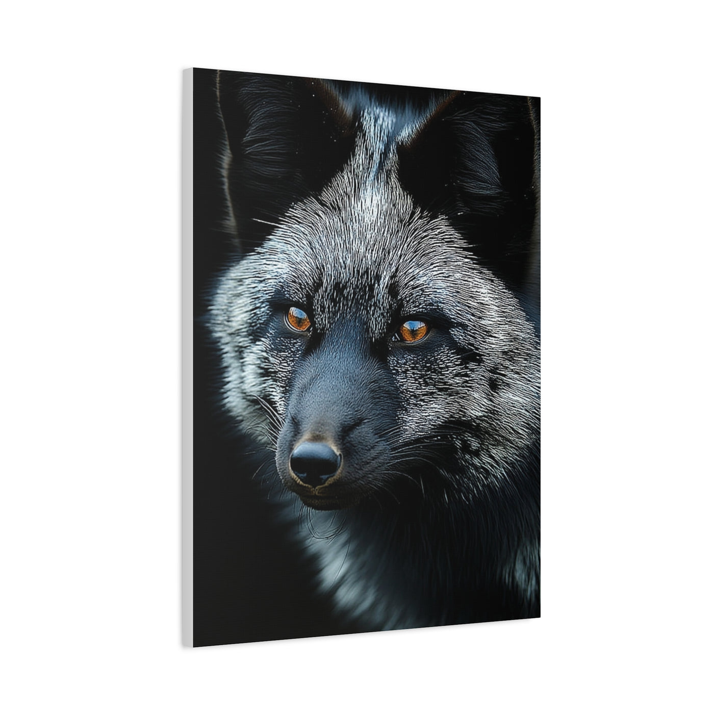 Silver Fox Velvet Portrait Wall Art & Canvas Print