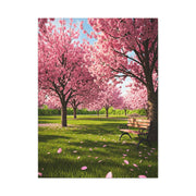 Sakura Blossom Garden Park Scene Wall Art & Canvas Prints