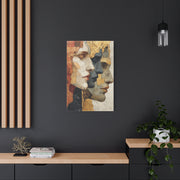 Multi Profile Textured Faces Composition Wall Art & Canvas Print