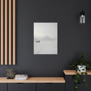 Scandinavian Winter Minimalist Mountain Wall Art & Canvas Print
