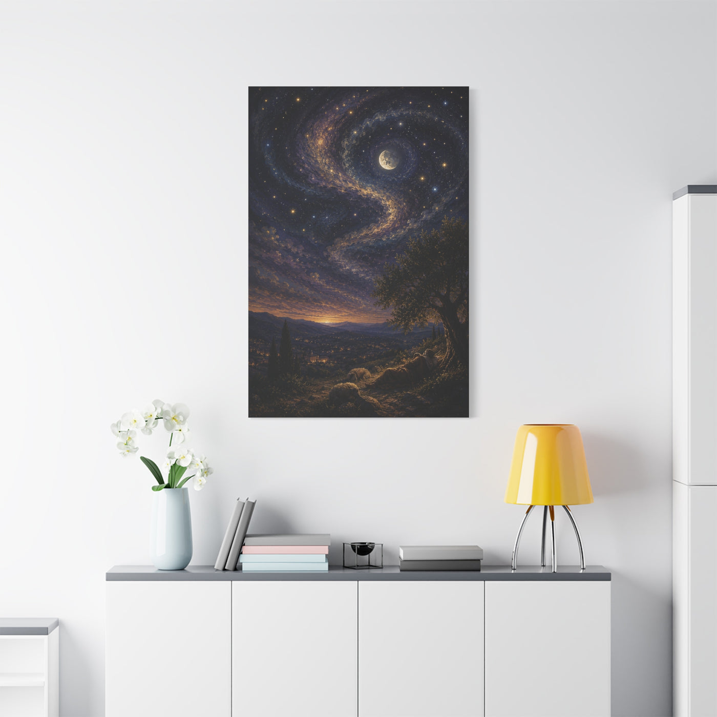 Psalm 8 Celestial Wonder Scripture Wall Art & Canvas Print