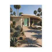 Palm Springs Modern Villa Exterior Wall Art & Canvas Print