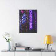 Cyberpunk Neon Vending Machine Street Wall Art & Canvas Print