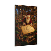 Santa’s Busy Workshop Blueprint Wall Art & Canvas Print