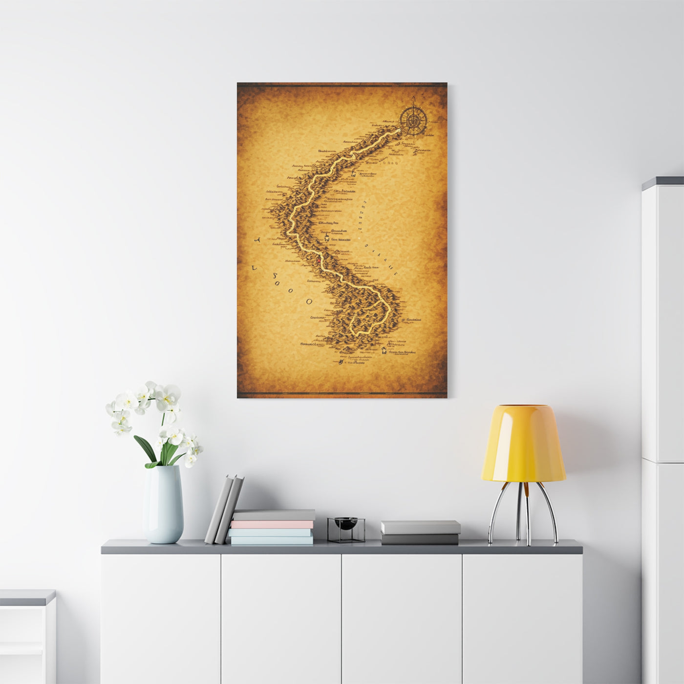 Vintage Serpent River Map Wall Art & Canvas Prints