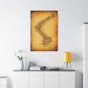 Vintage Serpent River Map Wall Art & Canvas Prints
