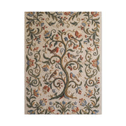 Folk Art Botanical Tree Embroidery Panel Wall Art & Canvas Print