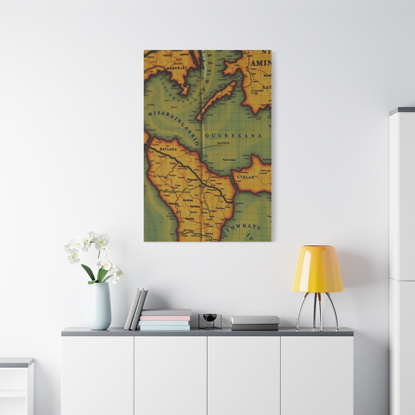 Antique Maps Art Premium Gallery Wall Art & Canvas Print