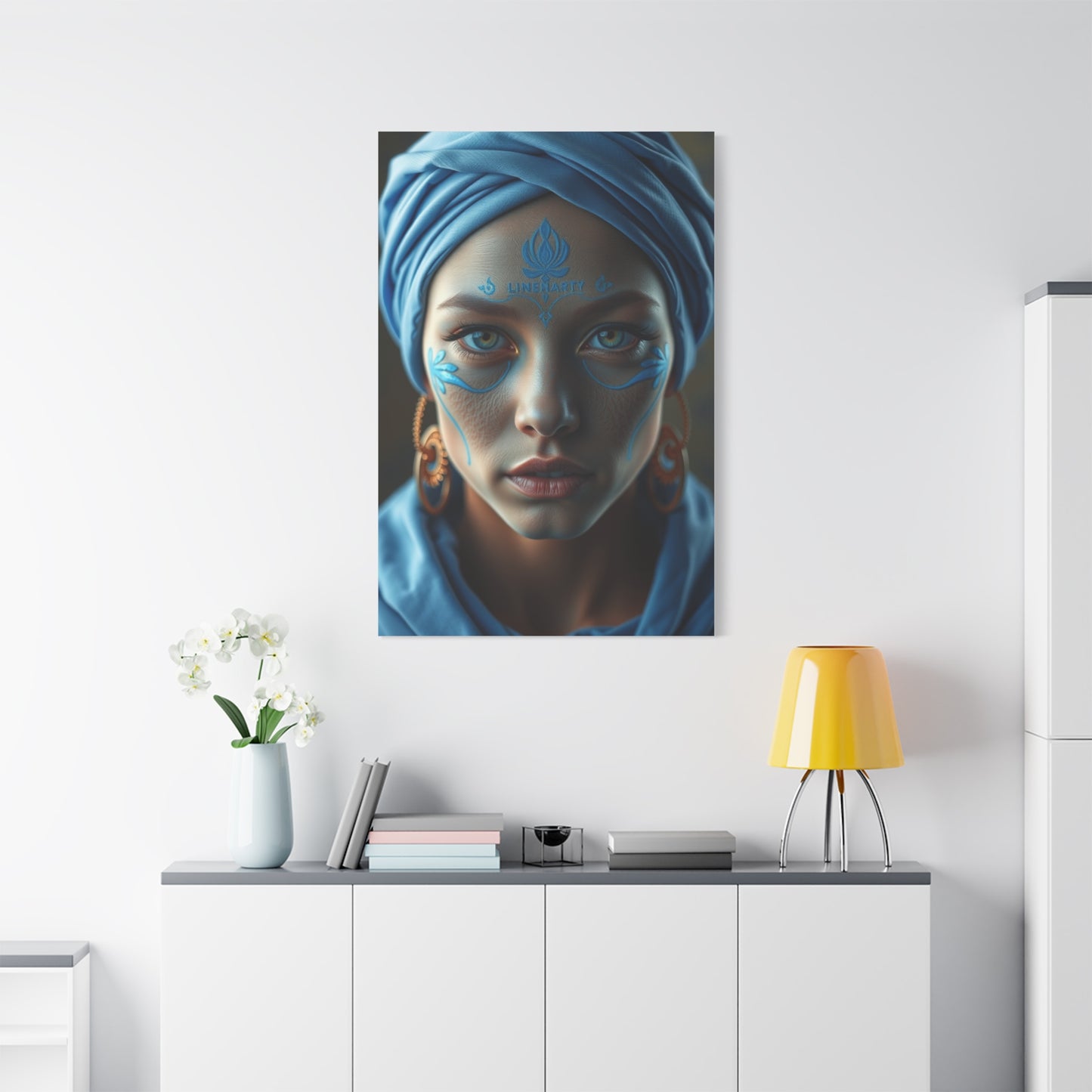 Cobalt Tranquility Painting Wall Art & Canvas Print