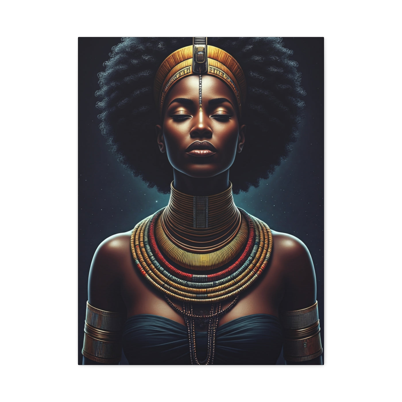 Regal African Queen Serenity Wall Art & Canvas Prints