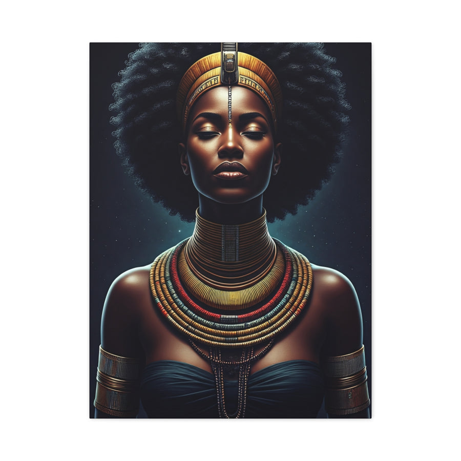 Regal African Queen Serenity Wall Art & Canvas Prints