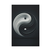 Monochrome Yin Yang Energy Wall Art & Canvas Prints