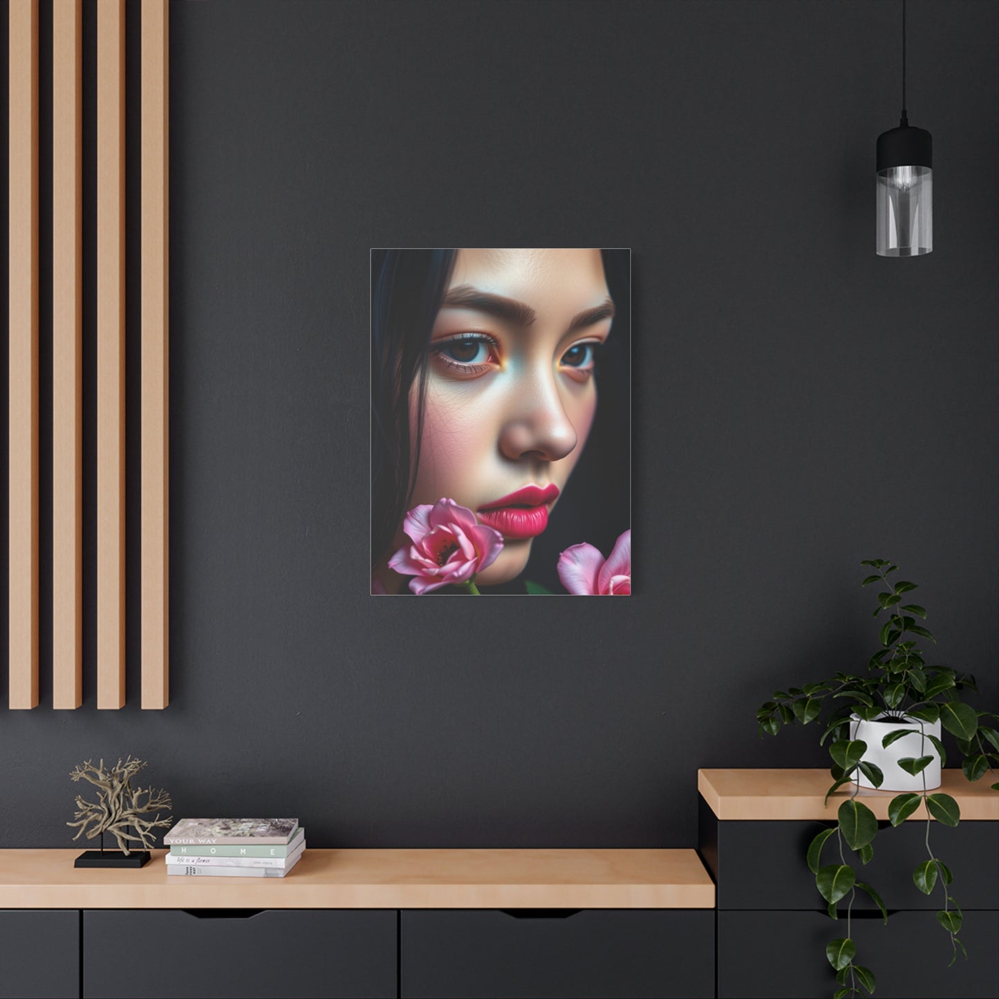 Blush and Blueberry Art Luxury Canvas Wall Art & Canvas Print