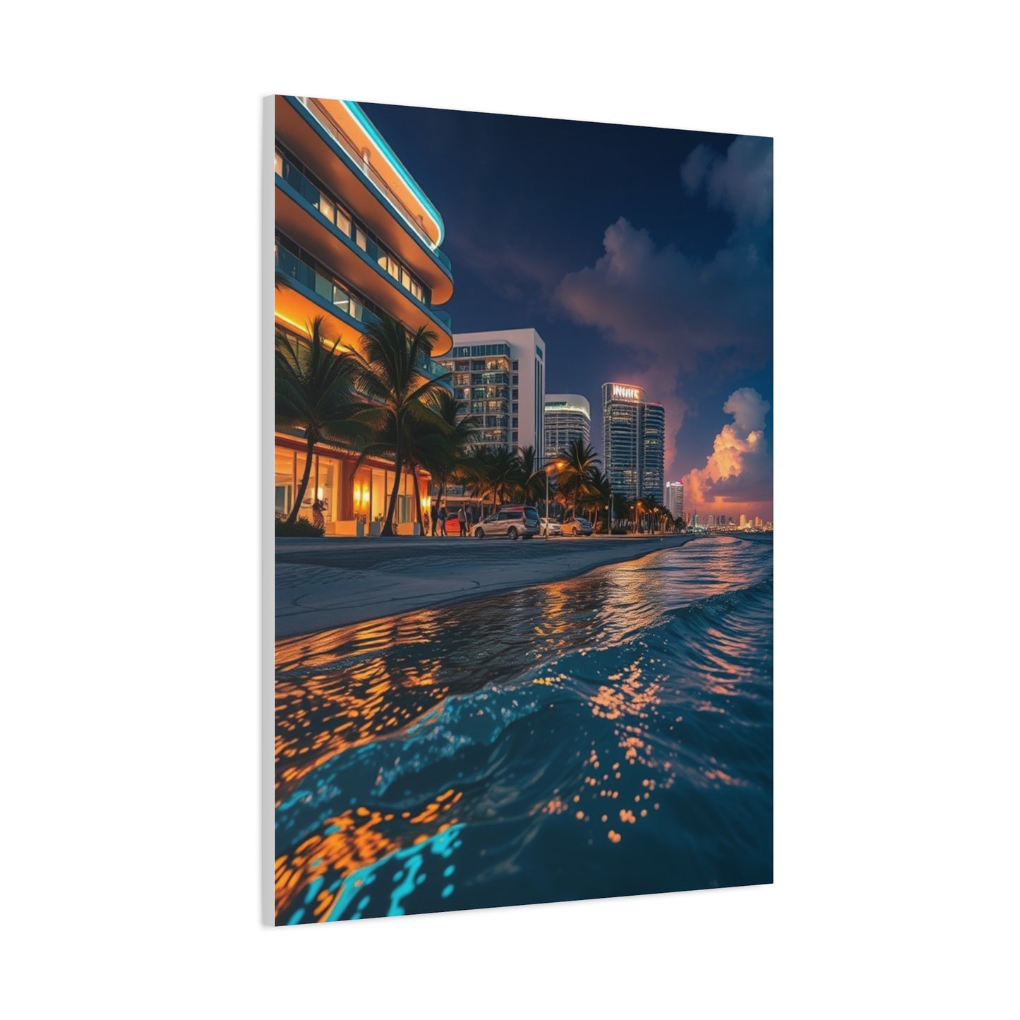 Opulent Miami Vista Canvas
