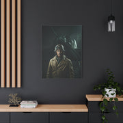 Wartime Pilot Portrait Wall Art & Canvas Prints