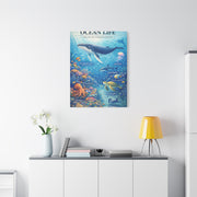 Ocean Life Educational Diagram – Wall Art & Canvas Print