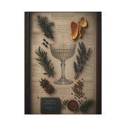 Cocktail Botanical Herbarium Study Wall Art & Canvas Print