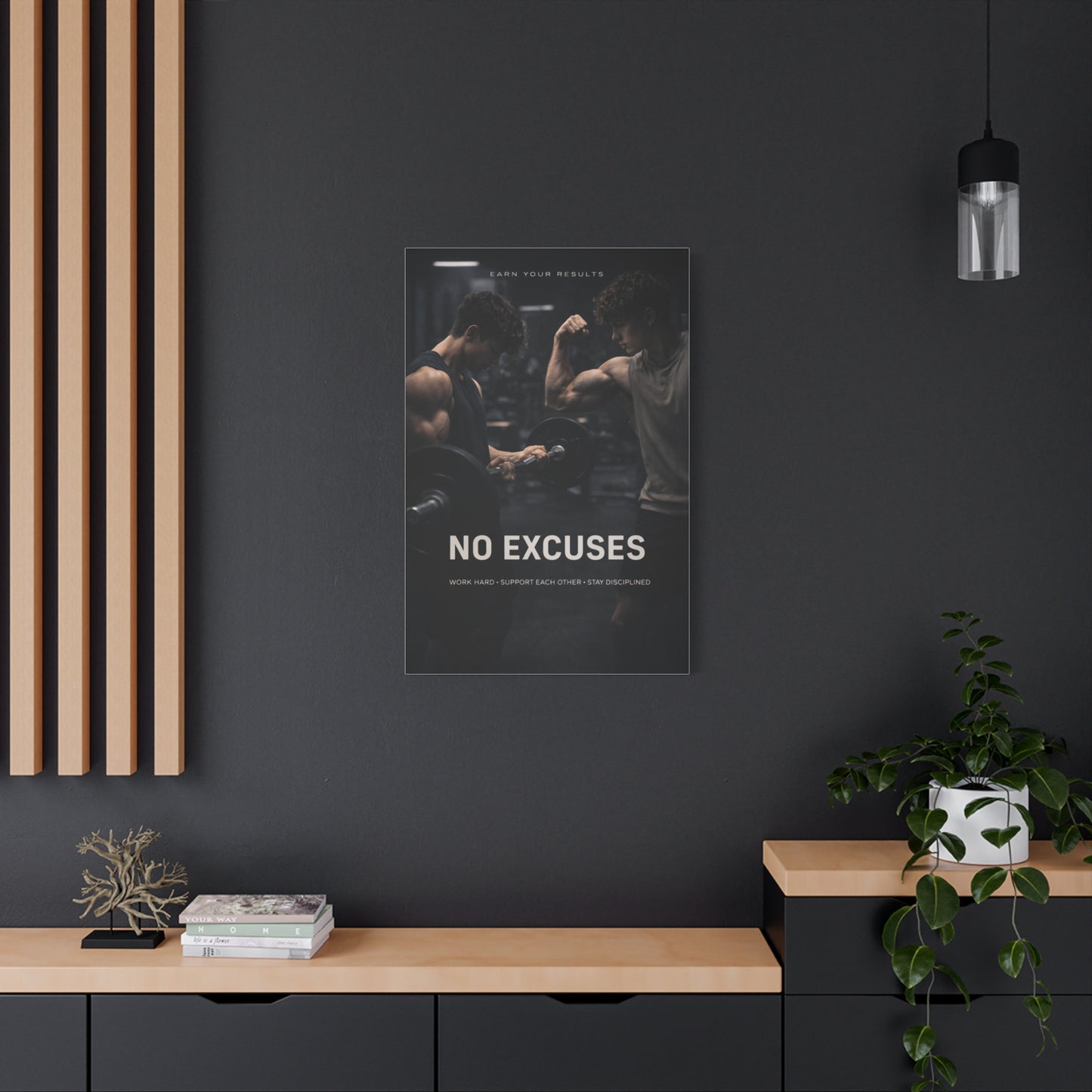 No Excuses Power Training Wall Art & Canvas Print