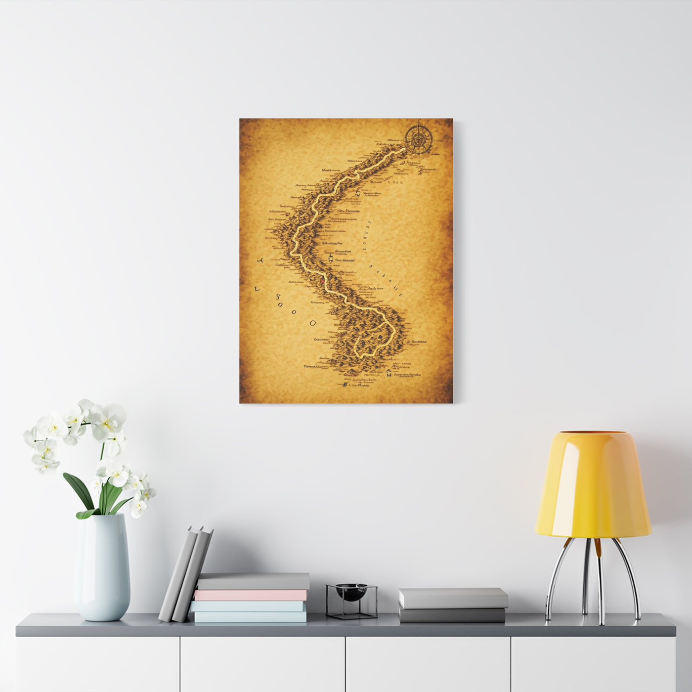 Vintage Serpent River Map Wall Art & Canvas Prints