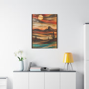 Fused Glass Desert Mirage Southwest Wall Art & Canvas Print