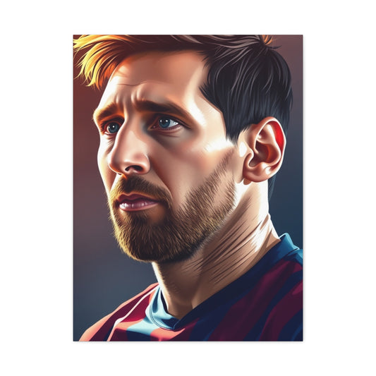 Lionel Messi Illustration Art Premium Canvas 15 Wall Art & Canvas Print