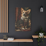 Aristocratic Corgi in Renaissance Attire Wall Art & Canvas Print