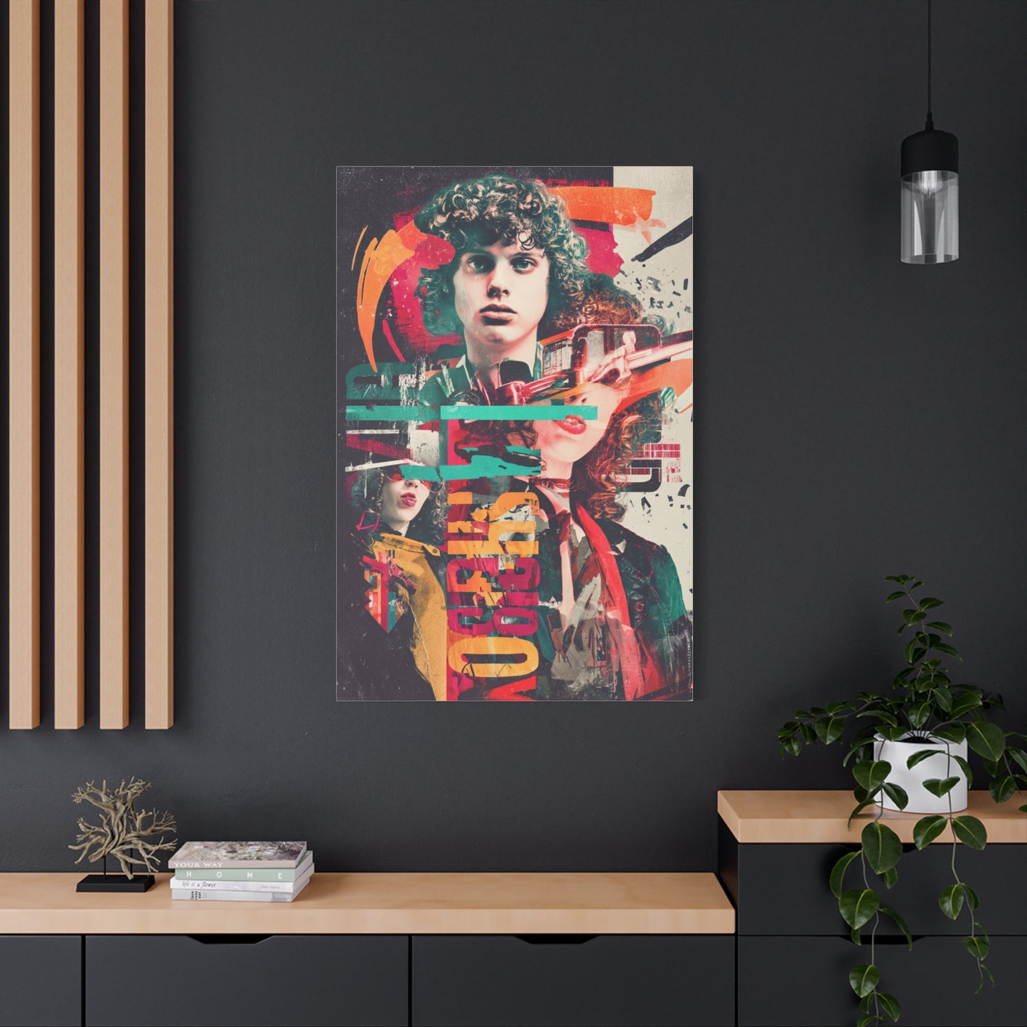 Retro Pop Collage Portrait Wall Art & Canvas Print