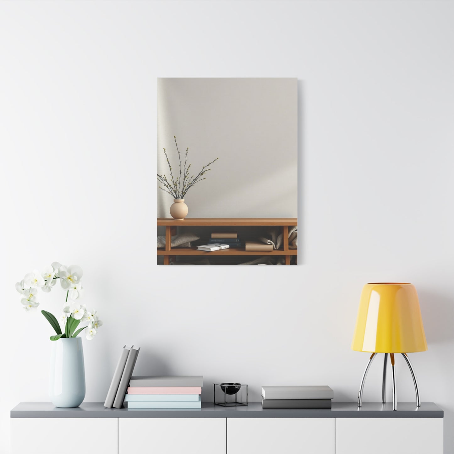 Elite Taupe, Linen, and Gray Art Vision Wall Art & Canvas Print