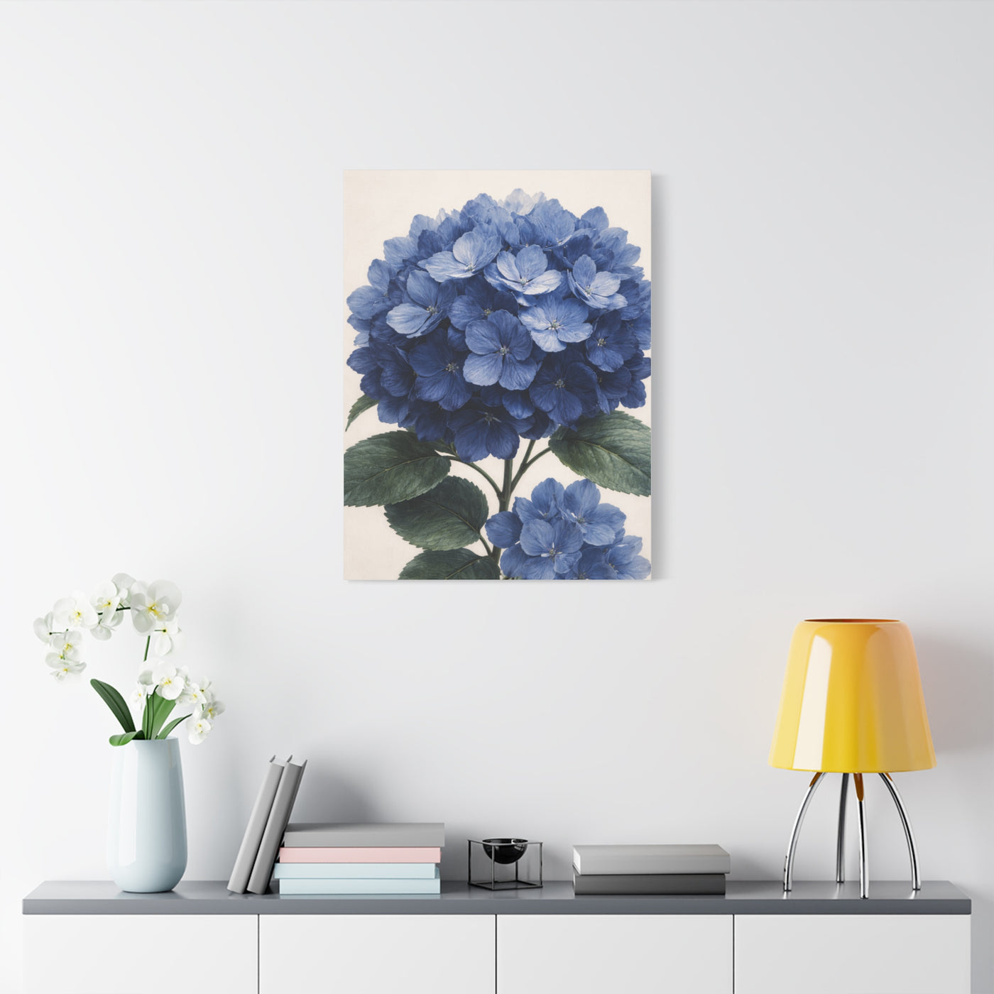 Indigo Hydrangea Bloom Wall Art & Canvas Print
