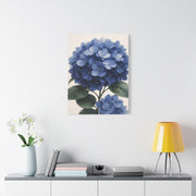 Indigo Hydrangea Bloom Wall Art & Canvas Print