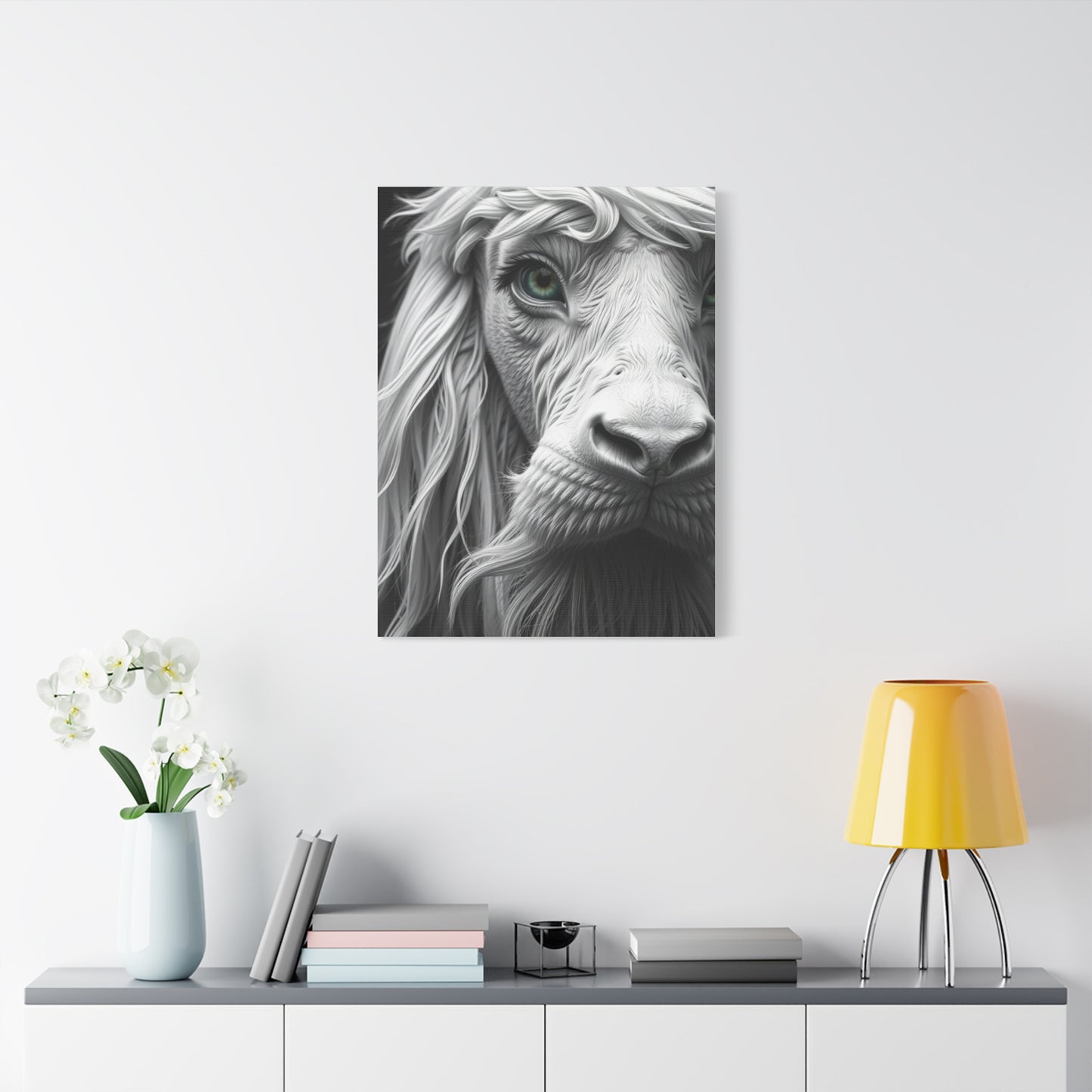 Gray & White Art Canvas Art 4 Wall Art & Canvas Print
