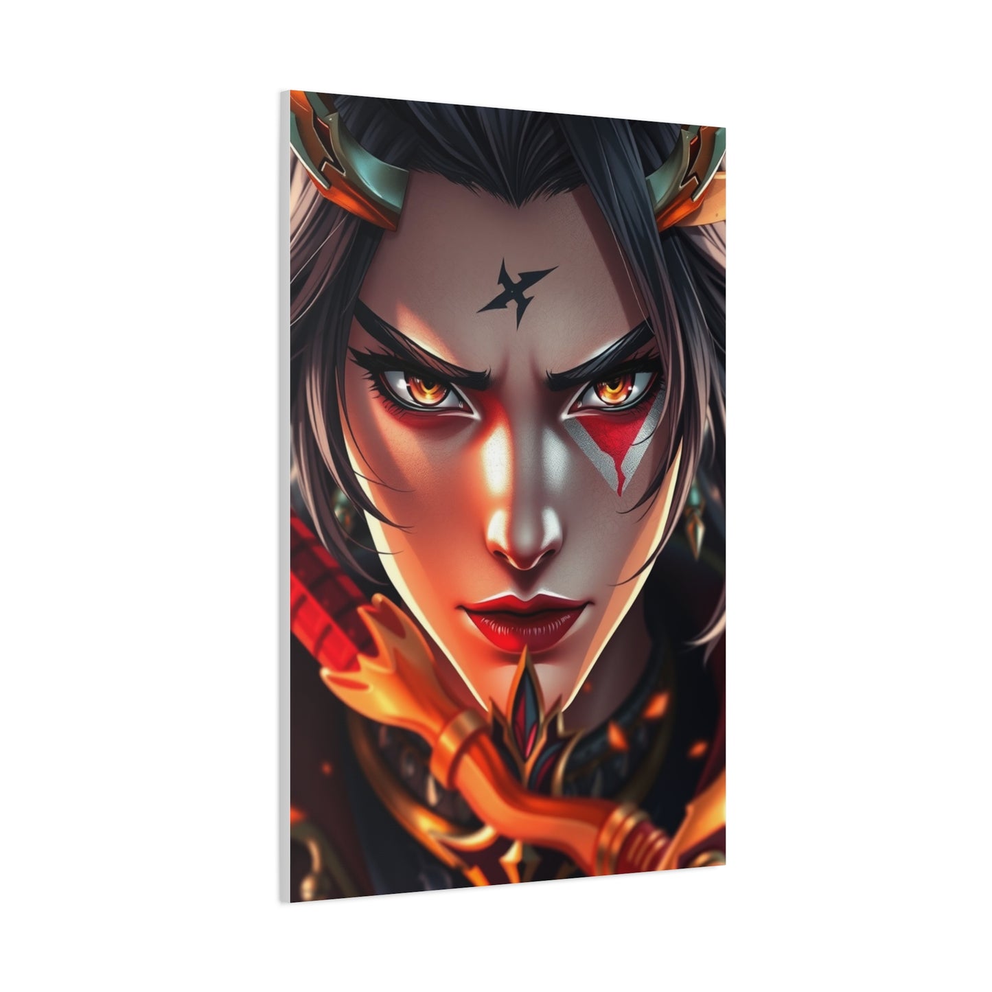 Ethereal Samurai Portraiture Wall Art & Canvas Print