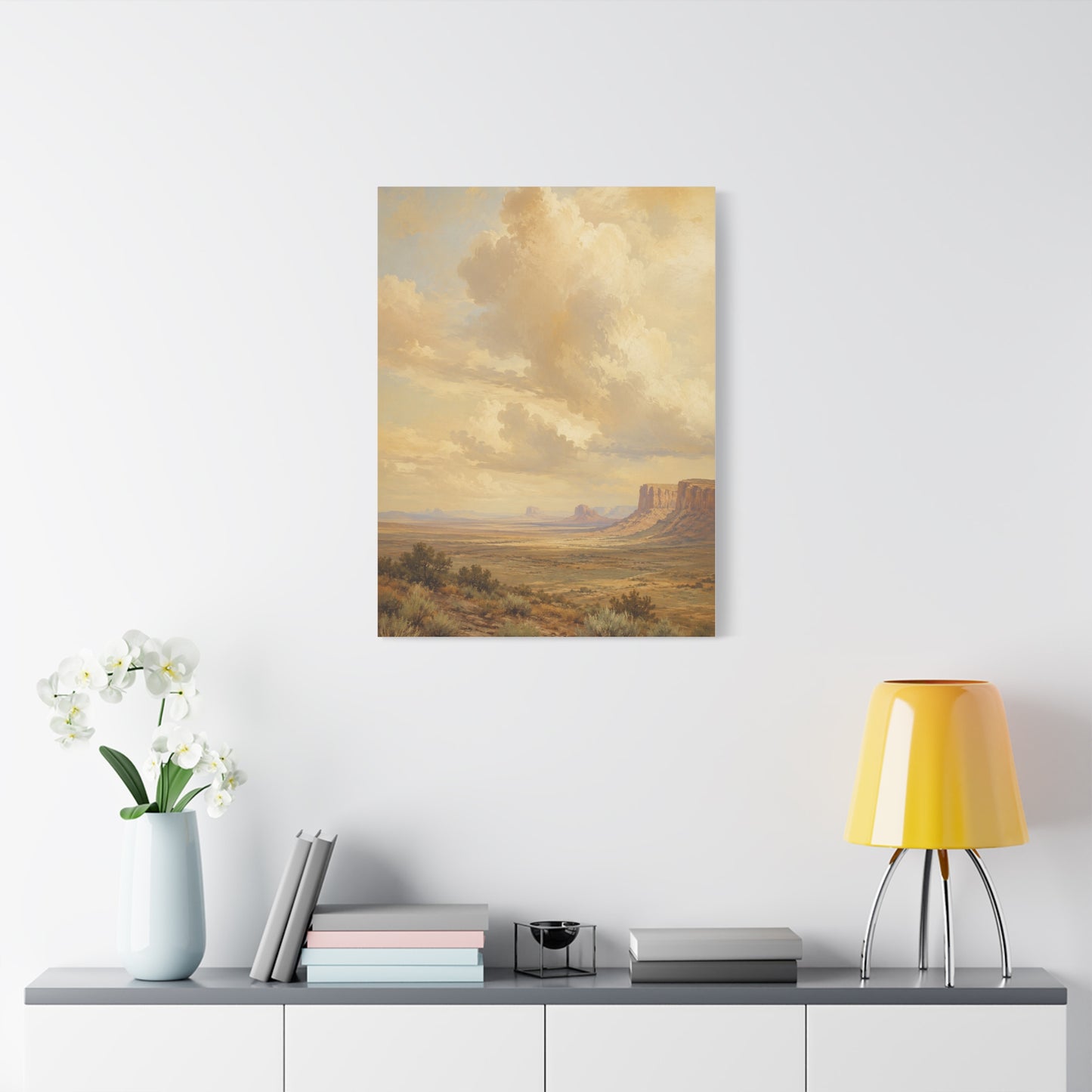Golden Canyon Vista Western Landscape Wall Art & Canvas Print